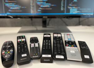 Different Smart TV remotes Sofia Digital testing lab
