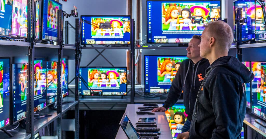 Smart TV app testing, over 200 devices